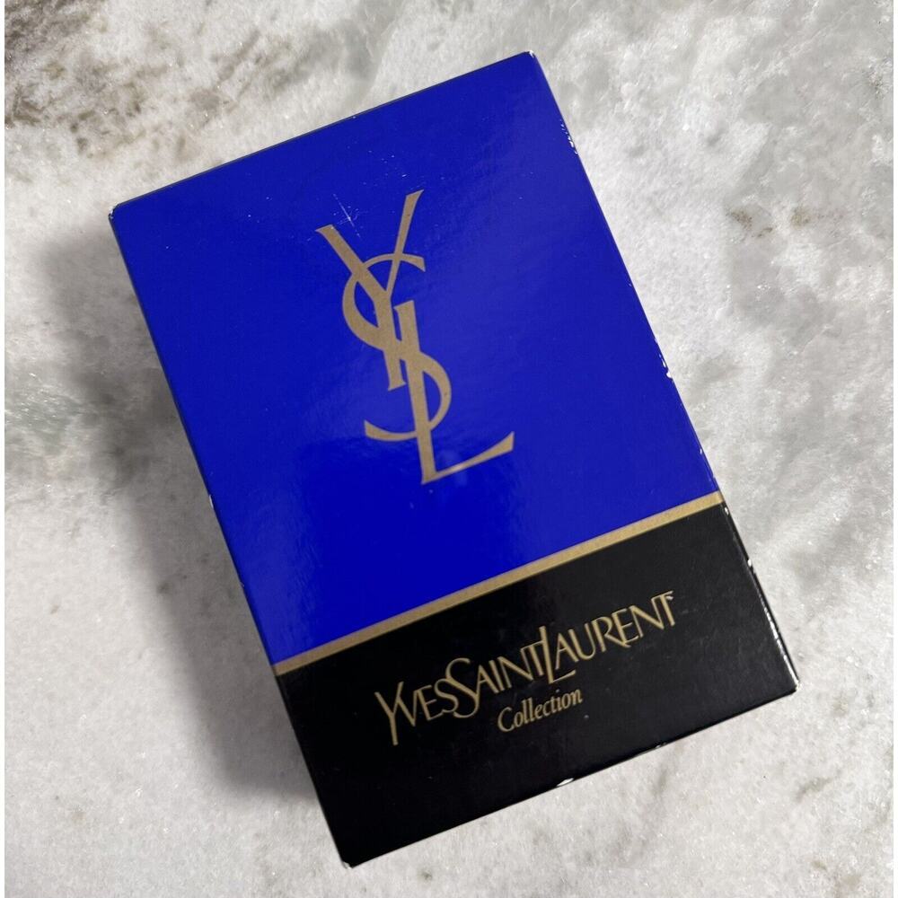 Auth Yves YSL Saint Laurent Silver Textured Brooch Large - Picture 7 of 8